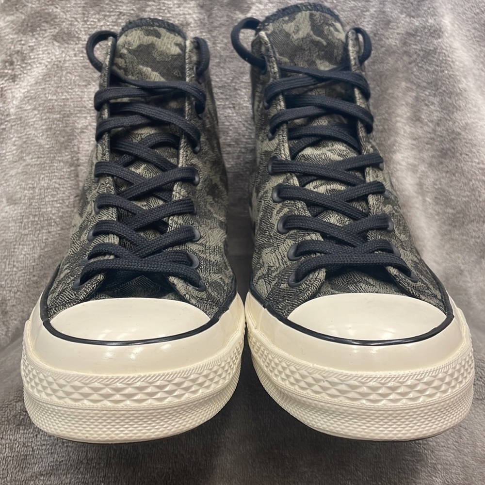 NWOT Converse Chuck Taylor Hi Tops Men’s Size 9 Women’s size 11. Green and black - Picture 2 of 11
